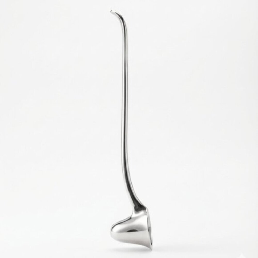 Elegant Vintage Silver-Tone Bell Candle Snuffer